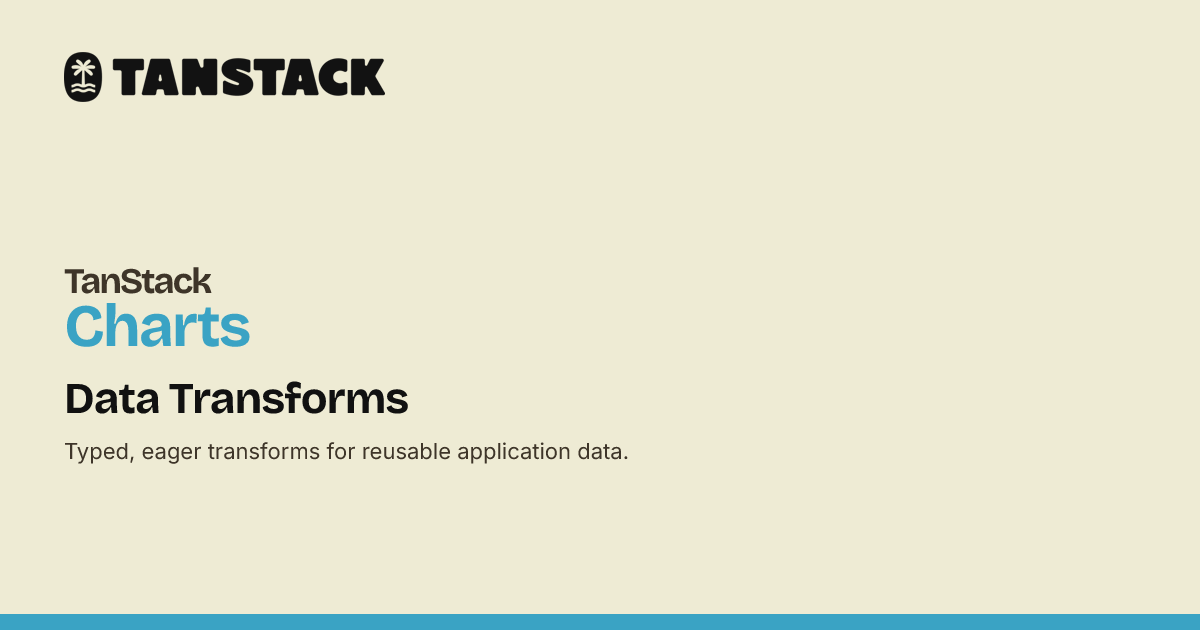 Data Transforms | TanStack Charts Docs