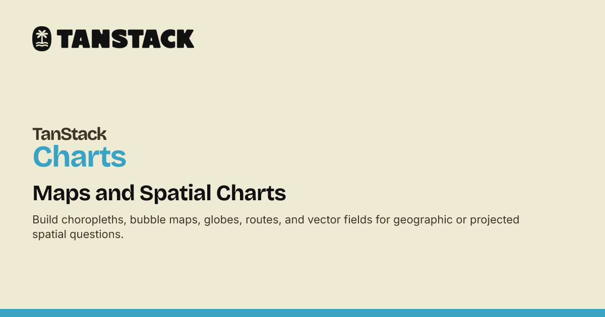 Data Mapping Examples Maps and Spatial Charts | TanStack Charts Docs