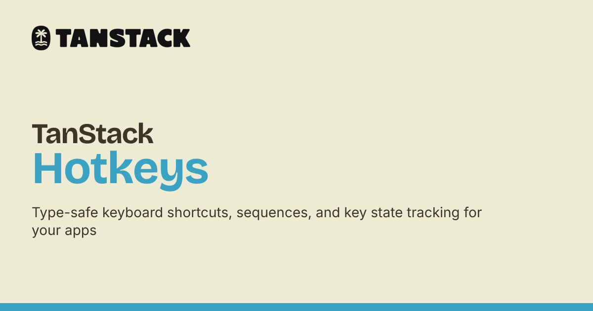 TanStack Hotkeys (Website)