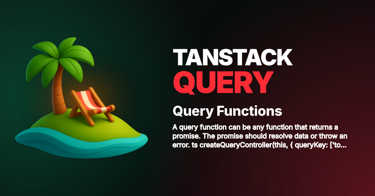 Query Functions | TanStack Query Lit Docs