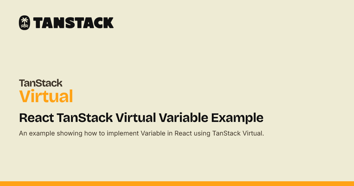 React TanStack Virtual Variable Example | TanStack Virtual Docs